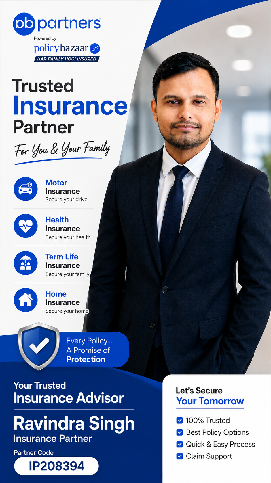 Ravindra Singh - PB Partners Insurance Advisor